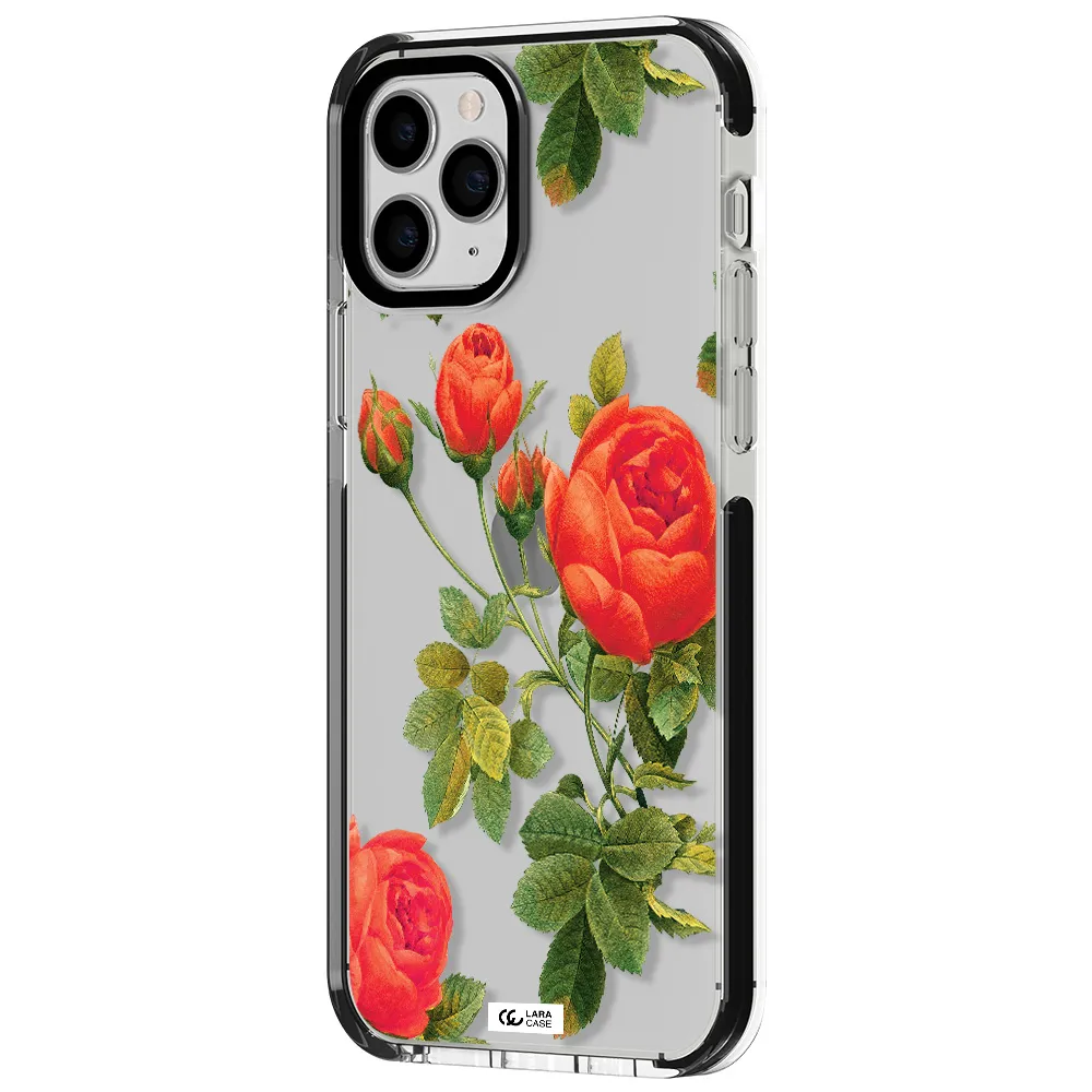 a close-up of a flower Apple iPhone 11 pro impact black border Case