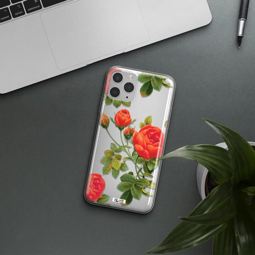 a close-up of a flower Apple iPhone 11 pro max Clear TPU Case