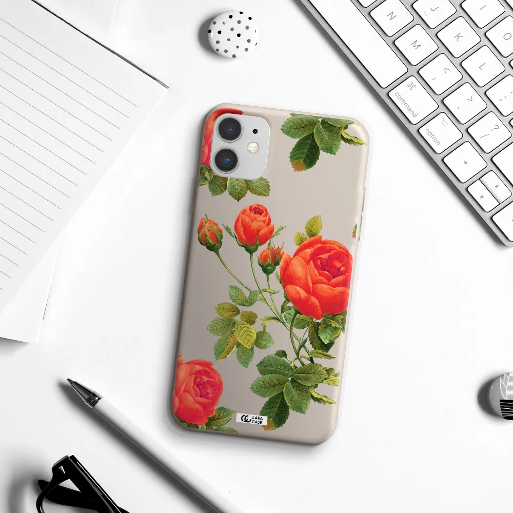 a close-up of a flower Apple iPhone 11 Silicone Stone Case