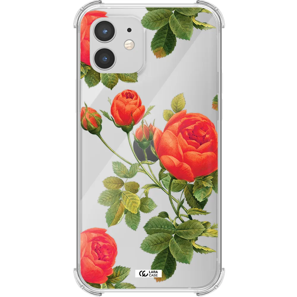 a close-up of a flower Apple iPhone 12 Clear PC Case