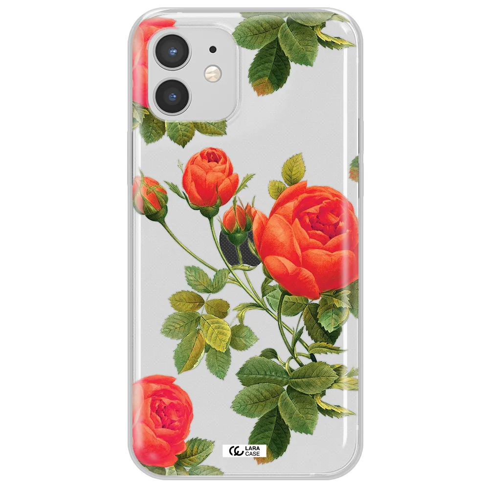 a close-up of a flower Apple iPhone 12 mini Clear TPU Case