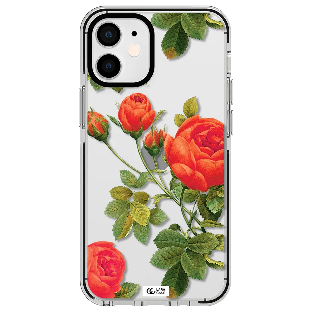 a close-up of a flower Apple iPhone 12 mini impact black border Case