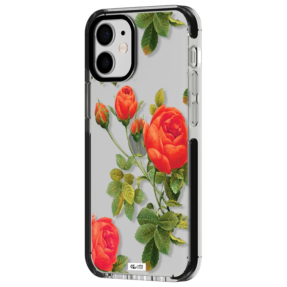 a close-up of a flower Apple iPhone 12 mini impact black border Case
