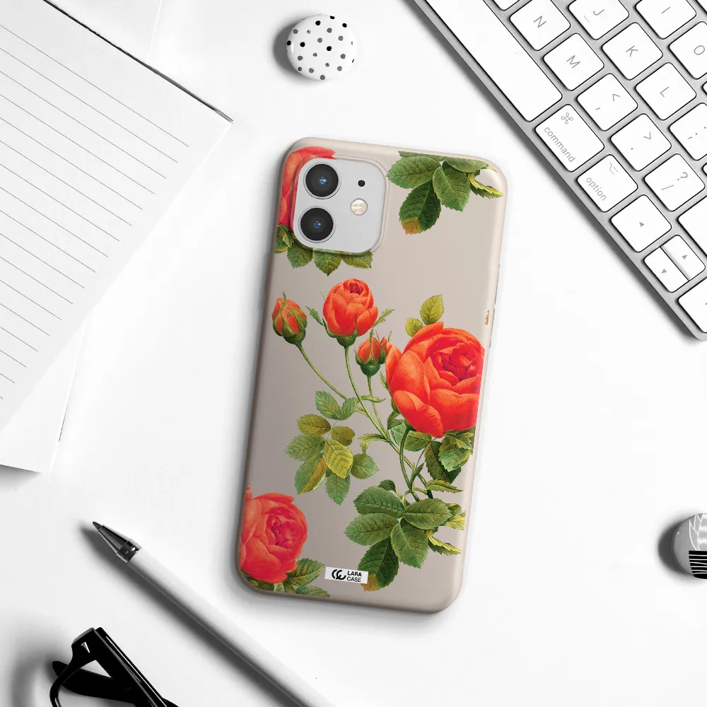 a close-up of a flower Apple iPhone 12 mini Silicone Stone Case