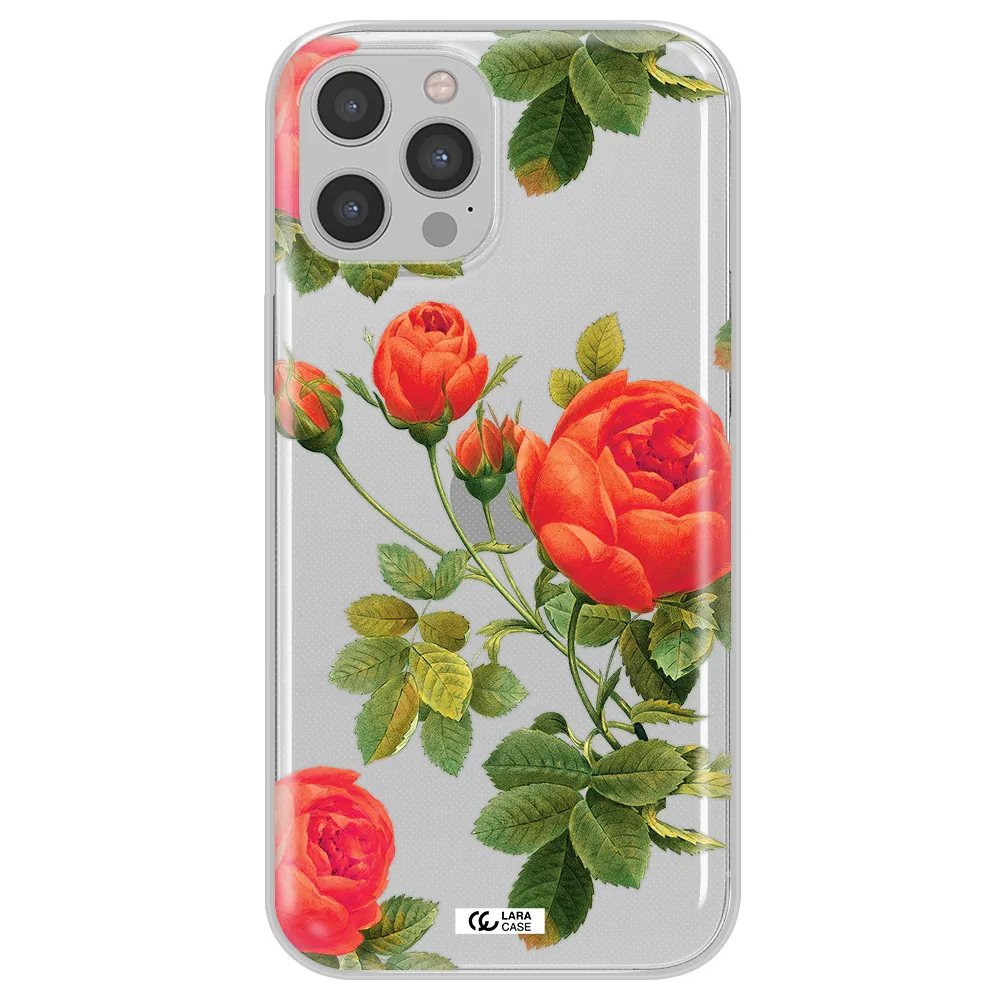 a close-up of a flower Apple iPhone 12 pro Clear TPU Case