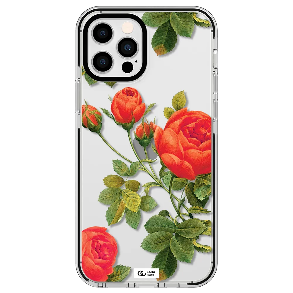 a close-up of a flower Apple iPhone 12 pro impact black border Case