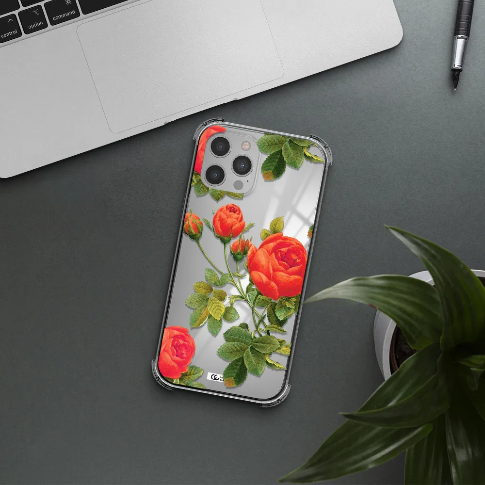 a close-up of a flower Apple iPhone 12 pro max Clear PC Case