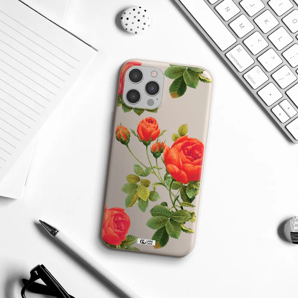 a close-up of a flower Apple iPhone 12 pro max Silicone Stone Case