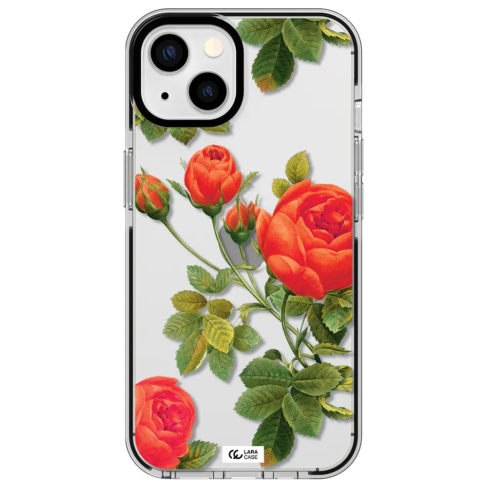 a close-up of a flower Apple iPhone 13 impact black border Case