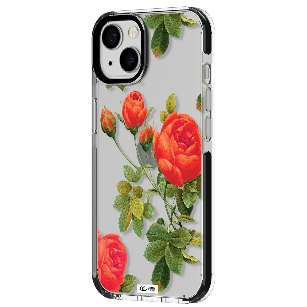 a close-up of a flower Apple iPhone 13 impact black border Case