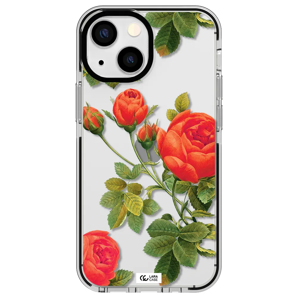a close-up of a flower Apple iPhone 13 mini impact black border Case