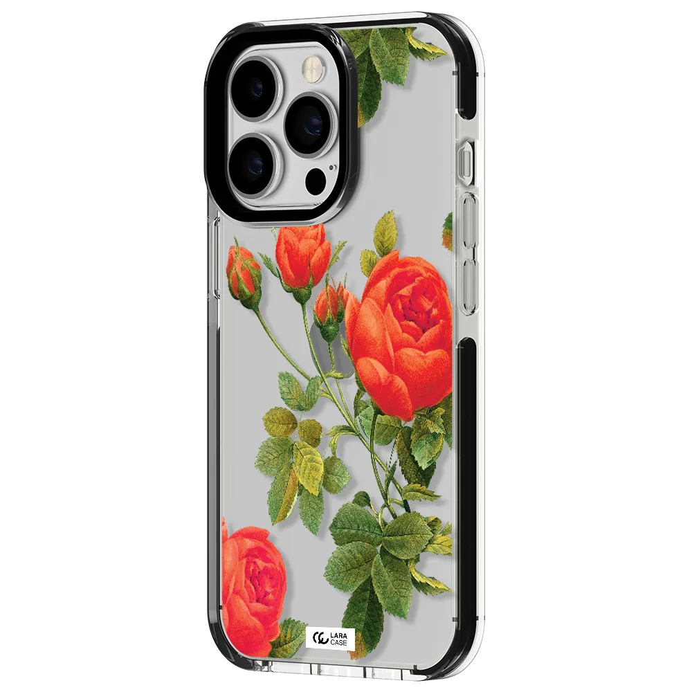 a close-up of a flower Apple iPhone 13 Pro impact black border Case
