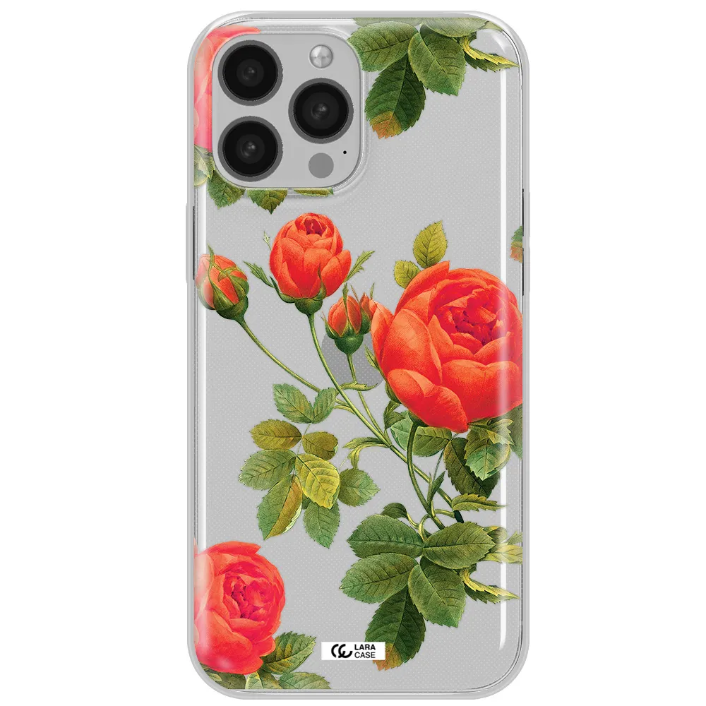 a close-up of a flower Apple iPhone 13 Pro Max Clear TPU Case