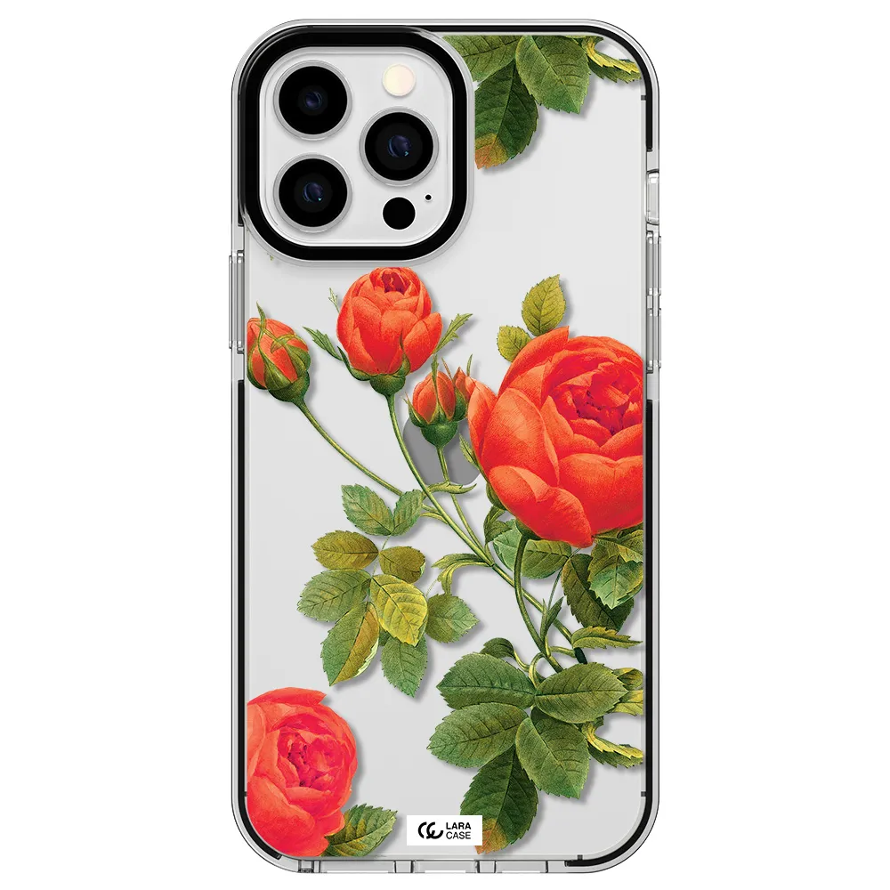a close-up of a flower Apple iPhone 13 Pro Max impact black border Case