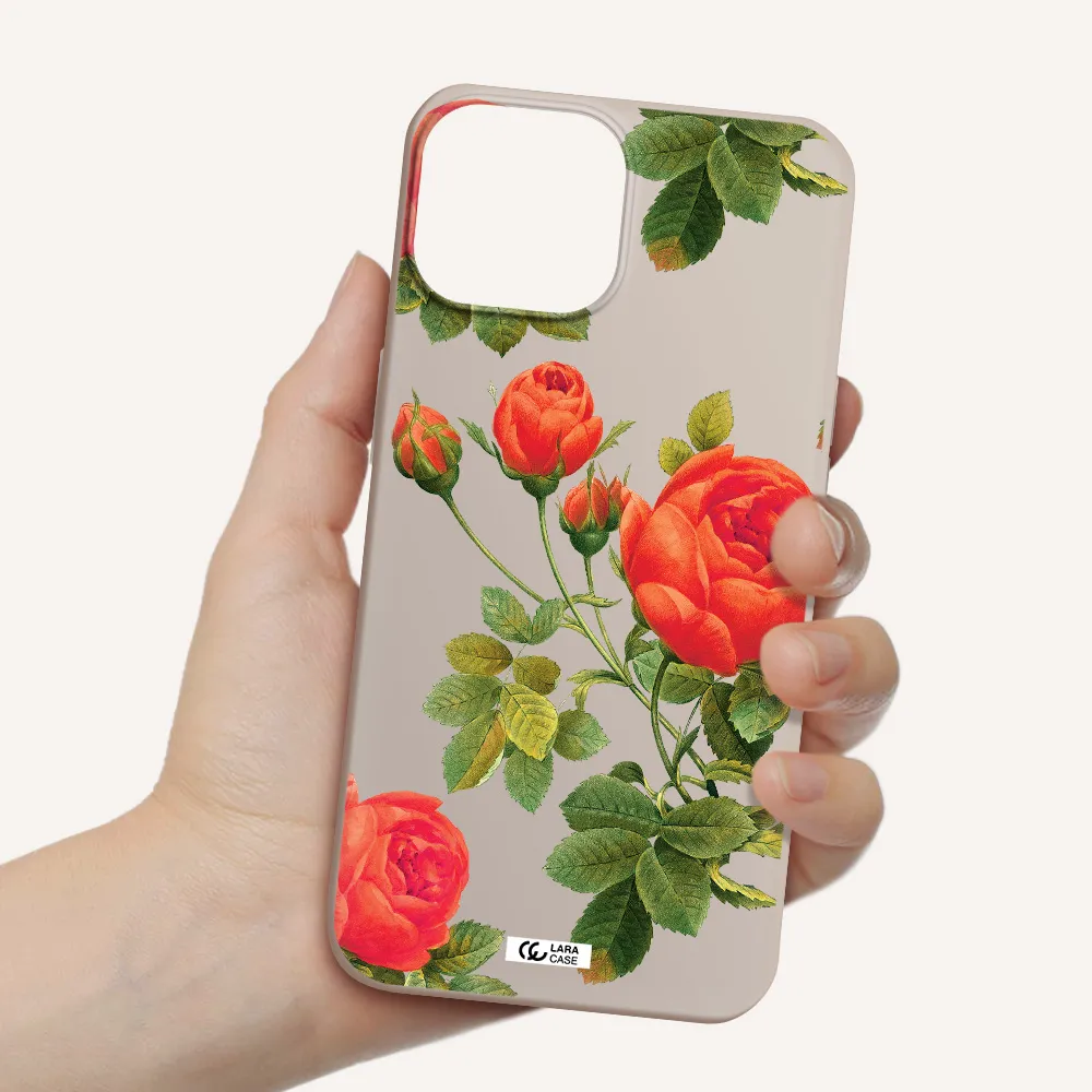 a close-up of a flower Apple iPhone 13 Silicone Stone Case