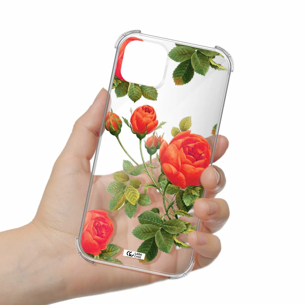 a close-up of a flower Apple iPhone 14 Clear PC Case