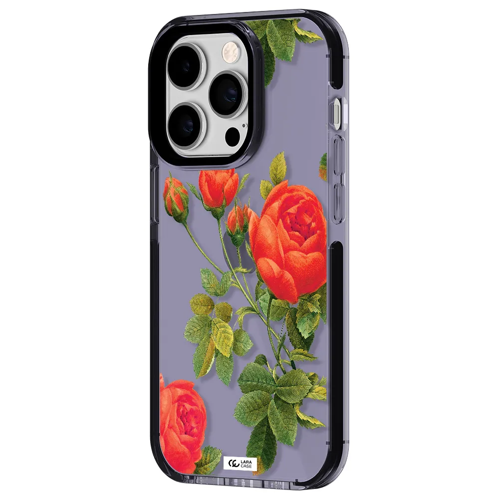 a close-up of a flower Apple iPhone 14 pro impact Lilac Case