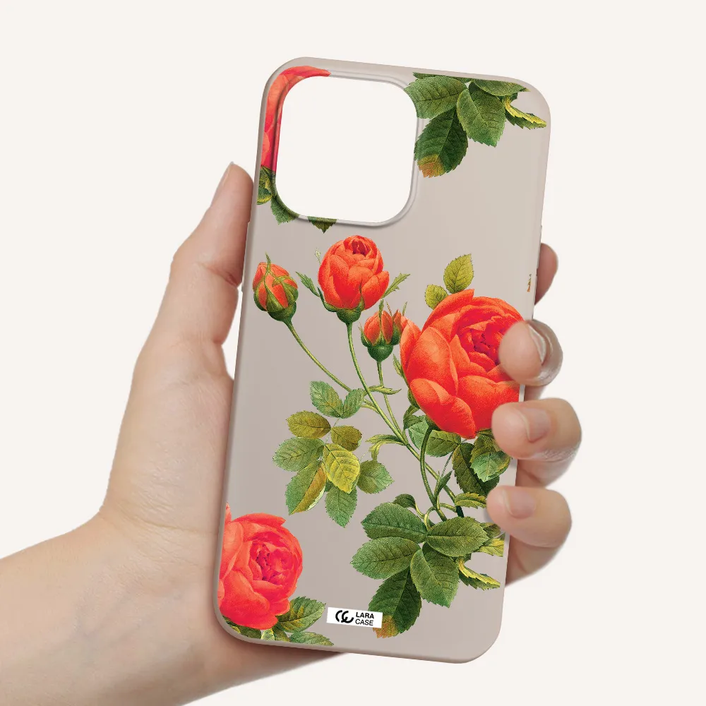 a close-up of a flower Apple iPhone 14 pro max Silicone Stone Case