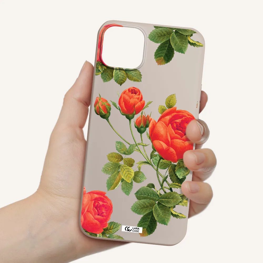 a close-up of a flower Apple iPhone 14 Silicone Stone Case