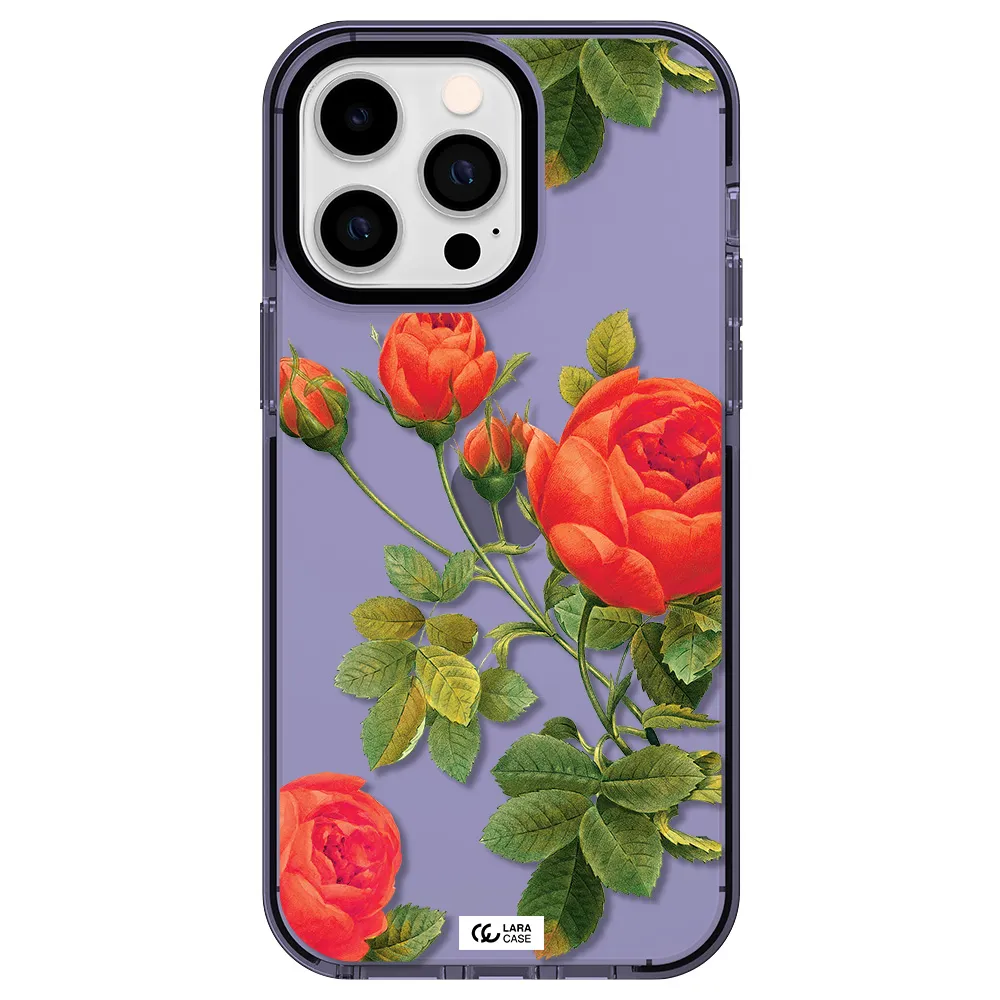a close-up of a flower Apple iPhone 15 Pro impact Lilac Case