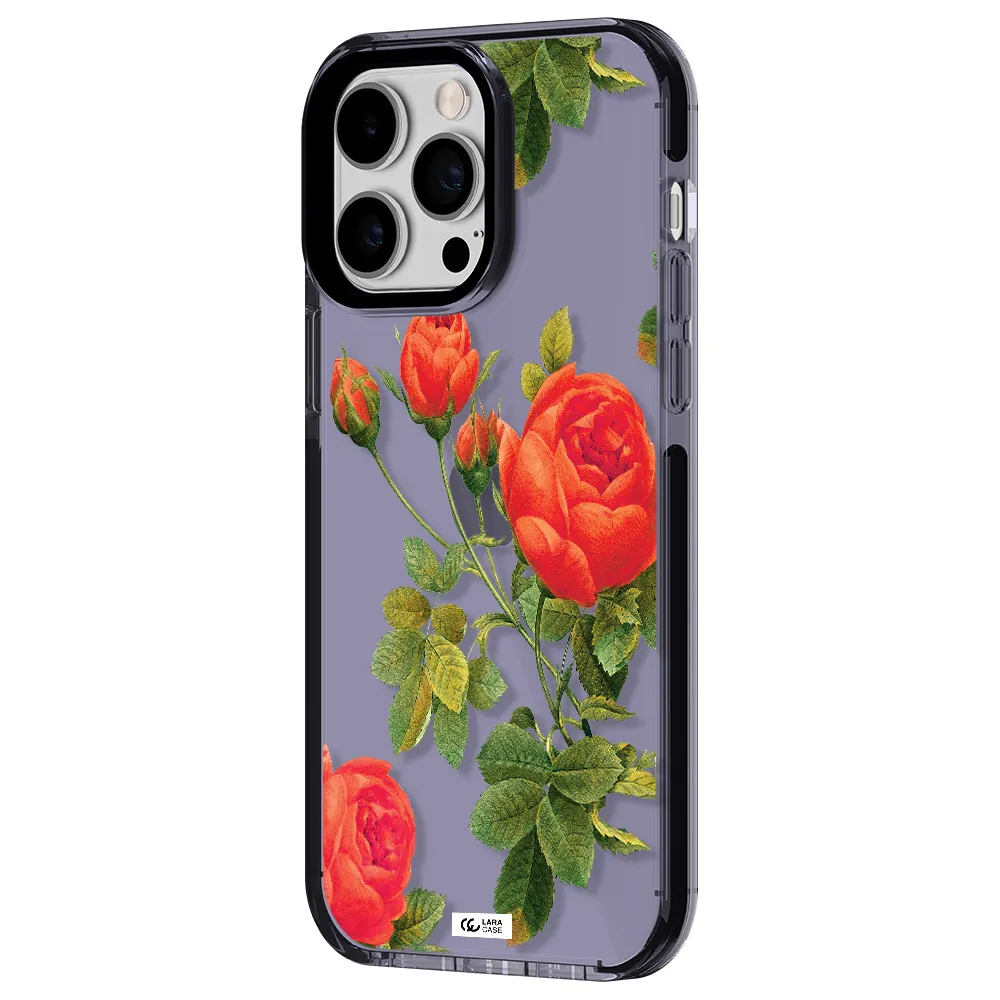 a close-up of a flower Apple iPhone 15 Pro impact Lilac Case