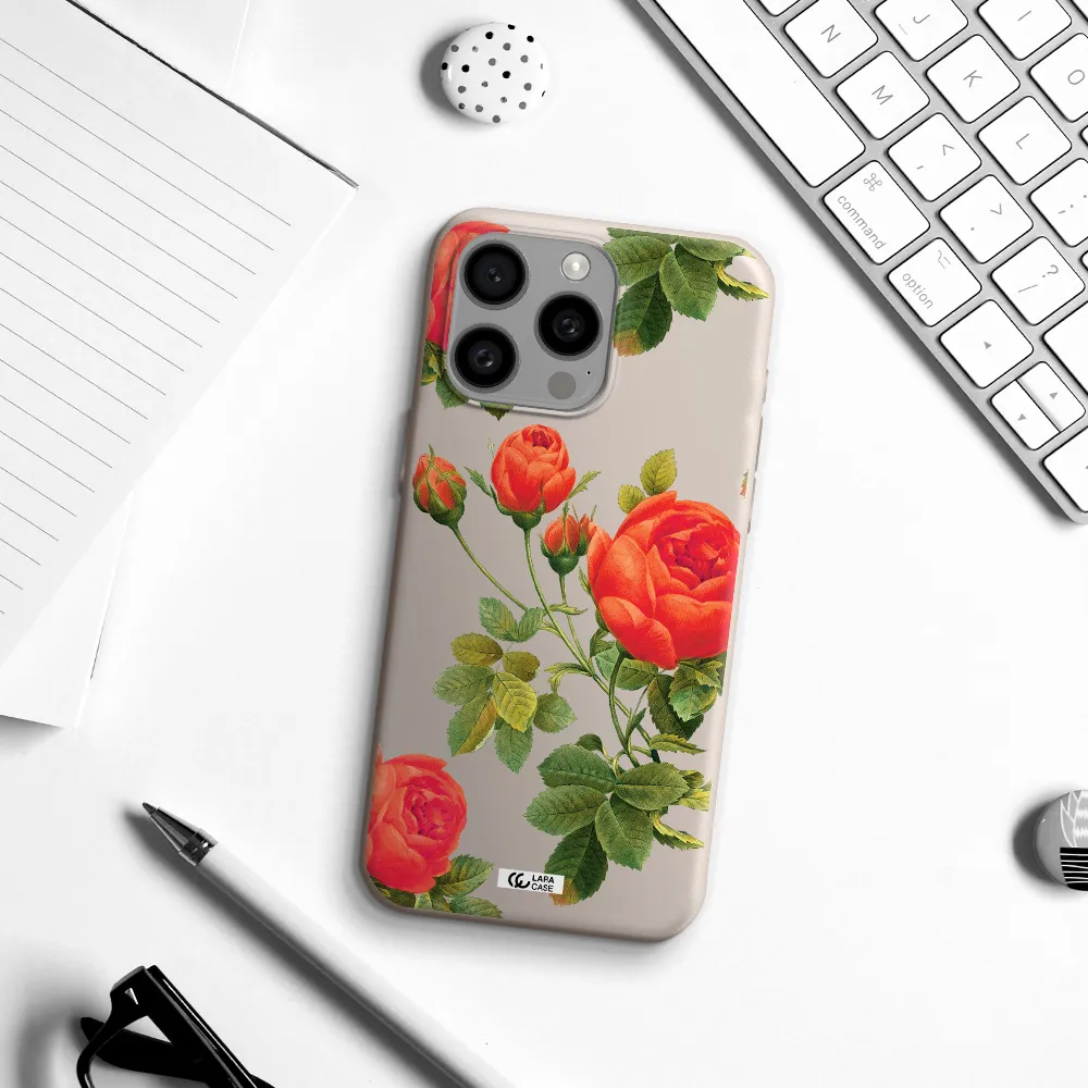 a close-up of a flower Apple Iphone 15 Pro max Silicone Stone Case