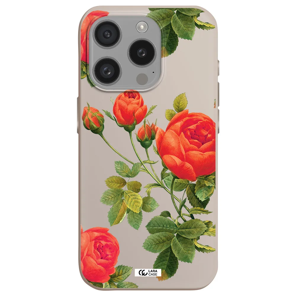 A Close-Up Of A Flower Apple Iphone 15 Pro Silicone Stone Case