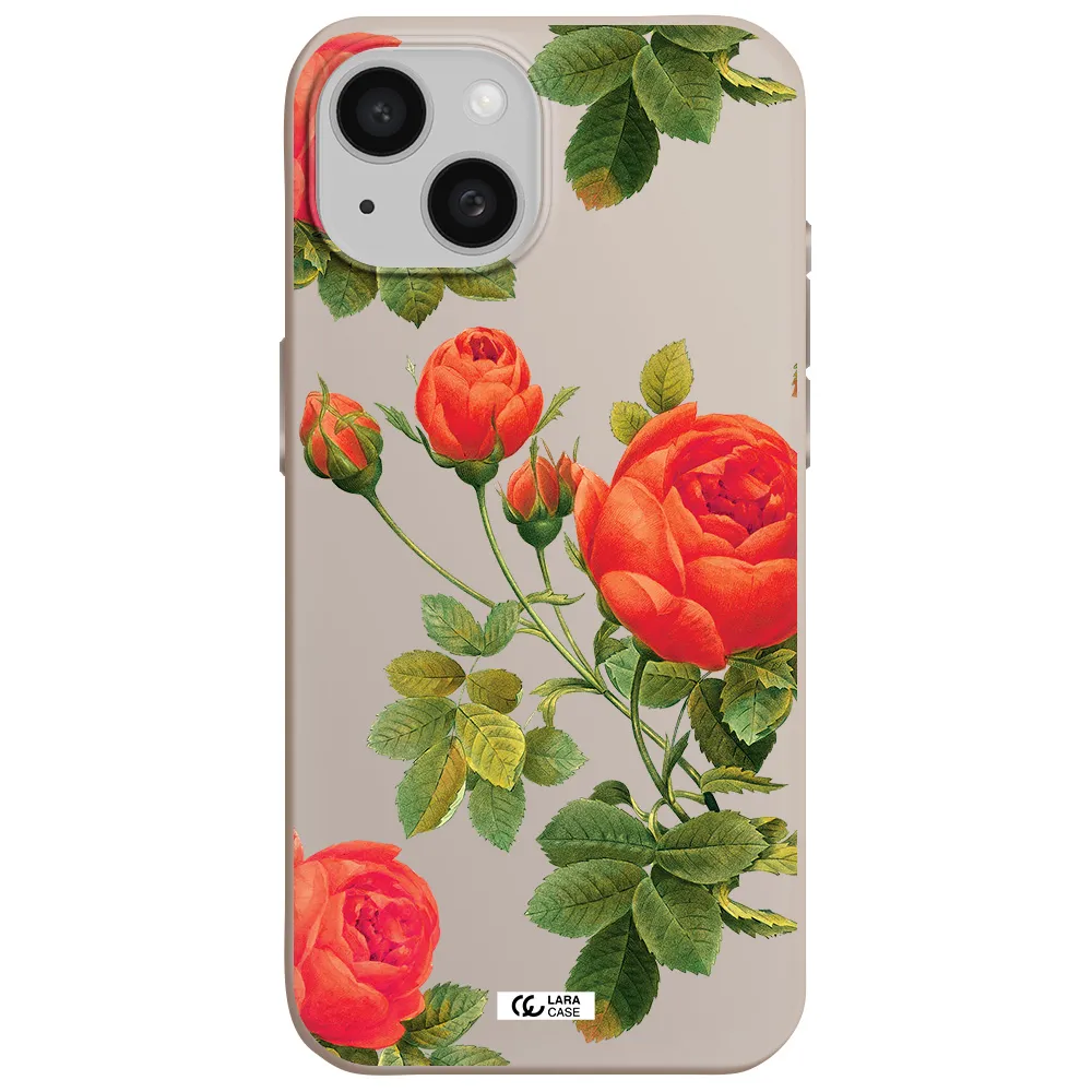 a close-up of a flower Apple iPhone 15 Silicone Stone Case