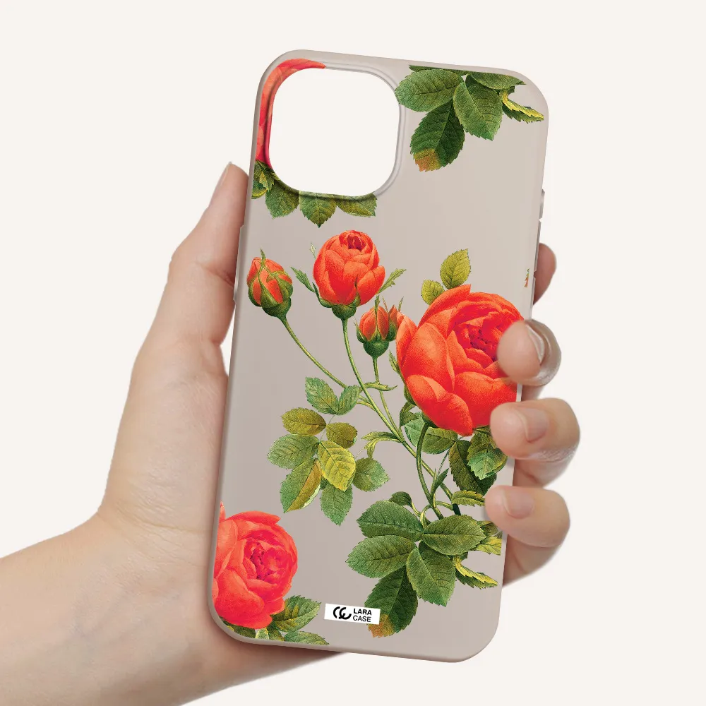 a close-up of a flower Apple iPhone 15 Silicone Stone Case