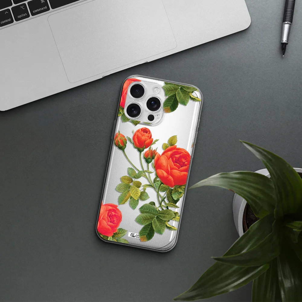 A Close-Up Of A Flower Apple Iphone 16 Pro Max Clear Tpu Case