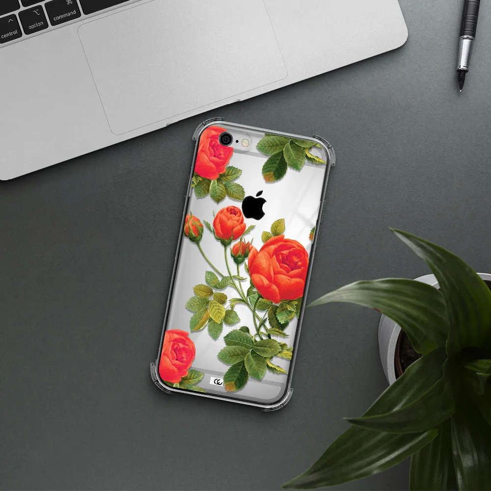 a close-up of a flower Apple iPhone 6 Clear PC Case