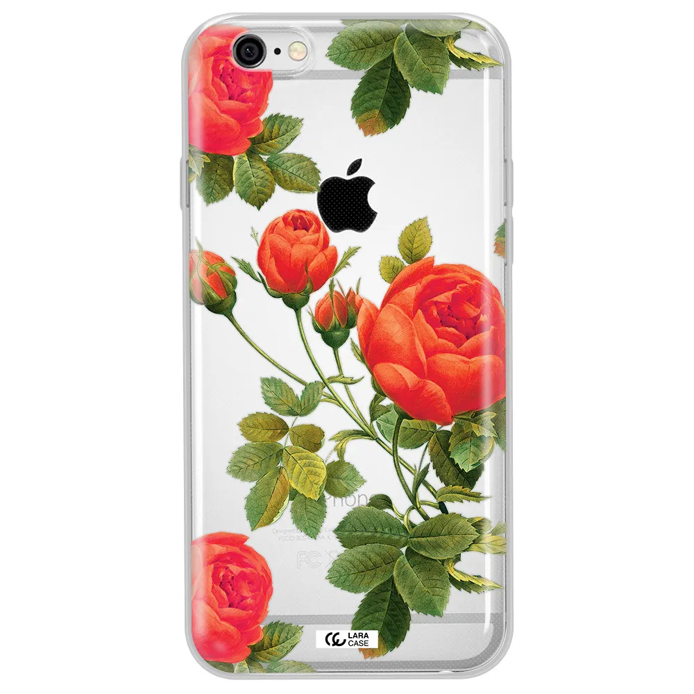 a close-up of a flower Apple iPhone 6 plus Clear TPU Case
