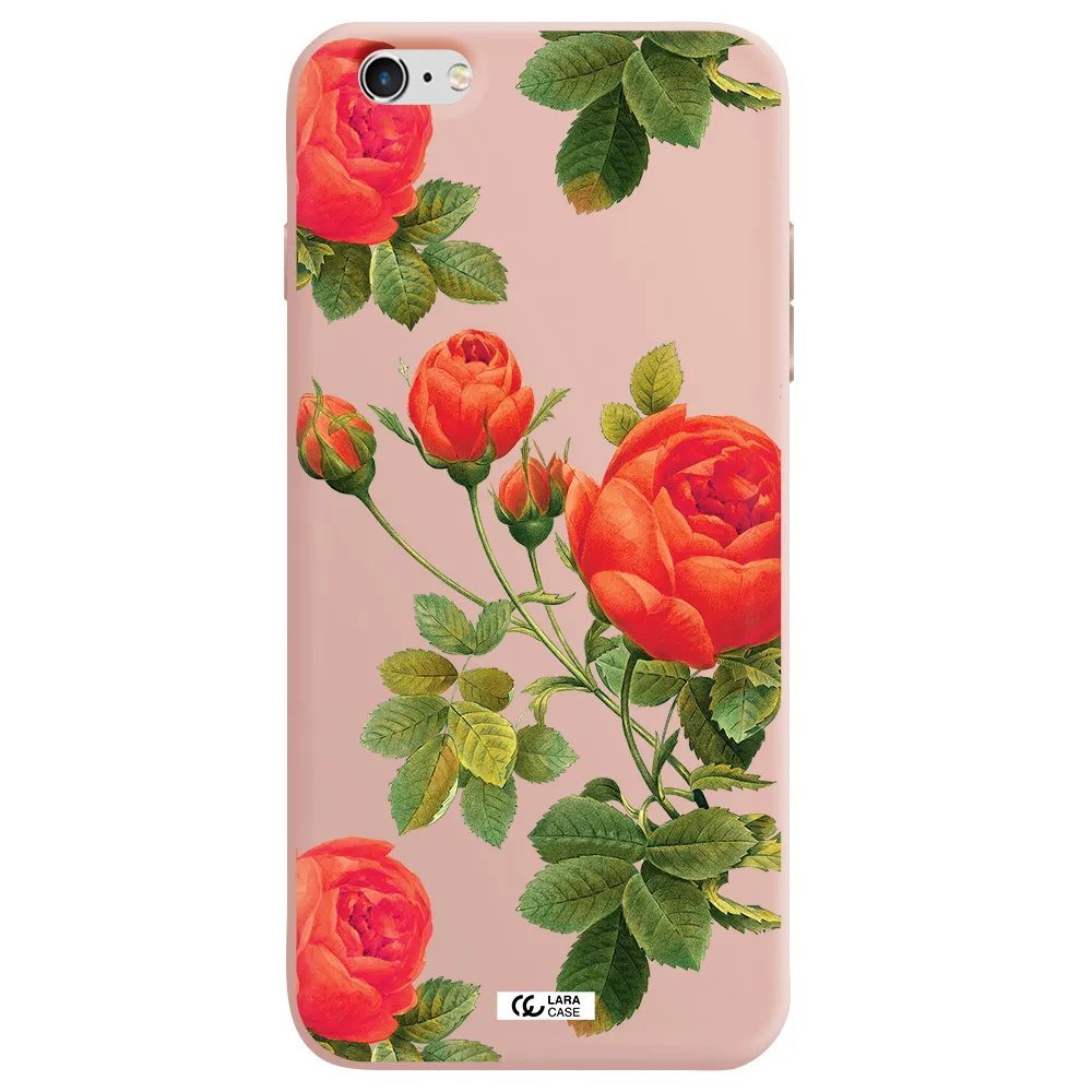 a close-up of a flower Apple iPhone 6 plus Silicone pastel pink Case