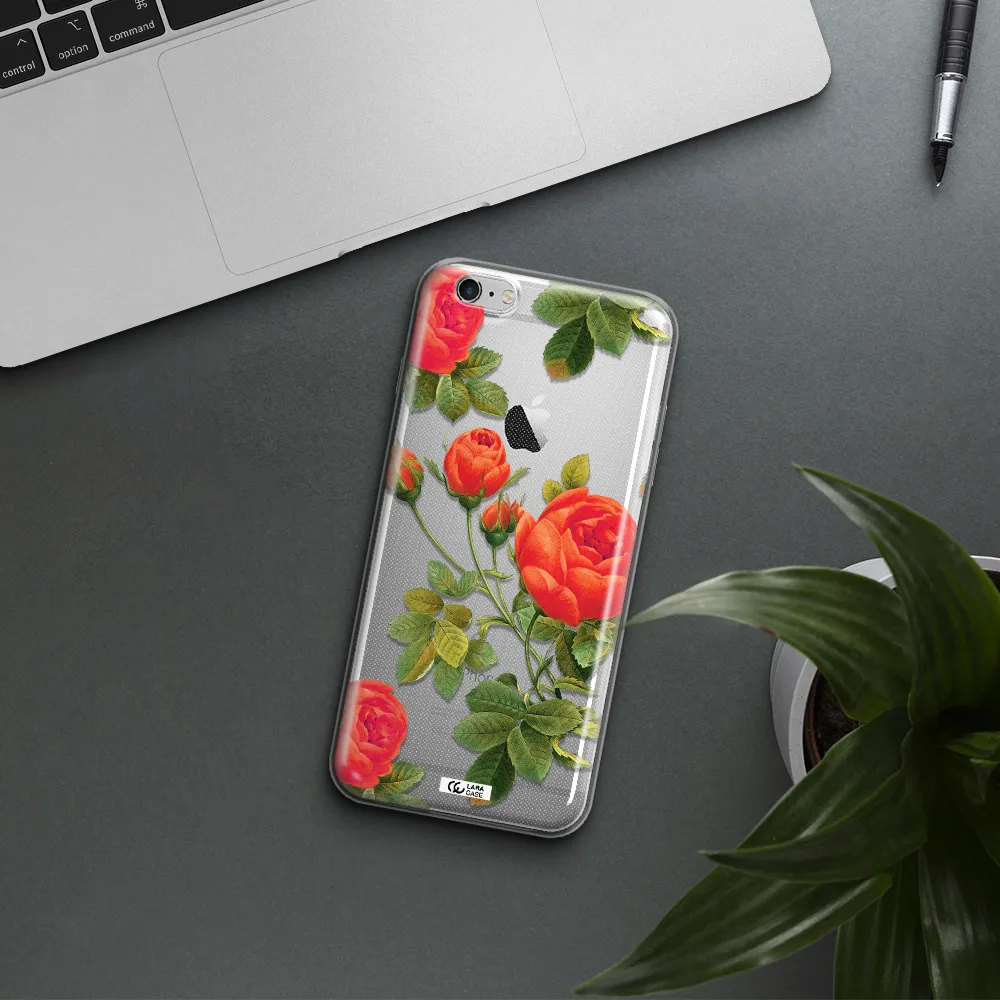 a close-up of a flower Apple iPhone 6 s plus Clear TPU Case