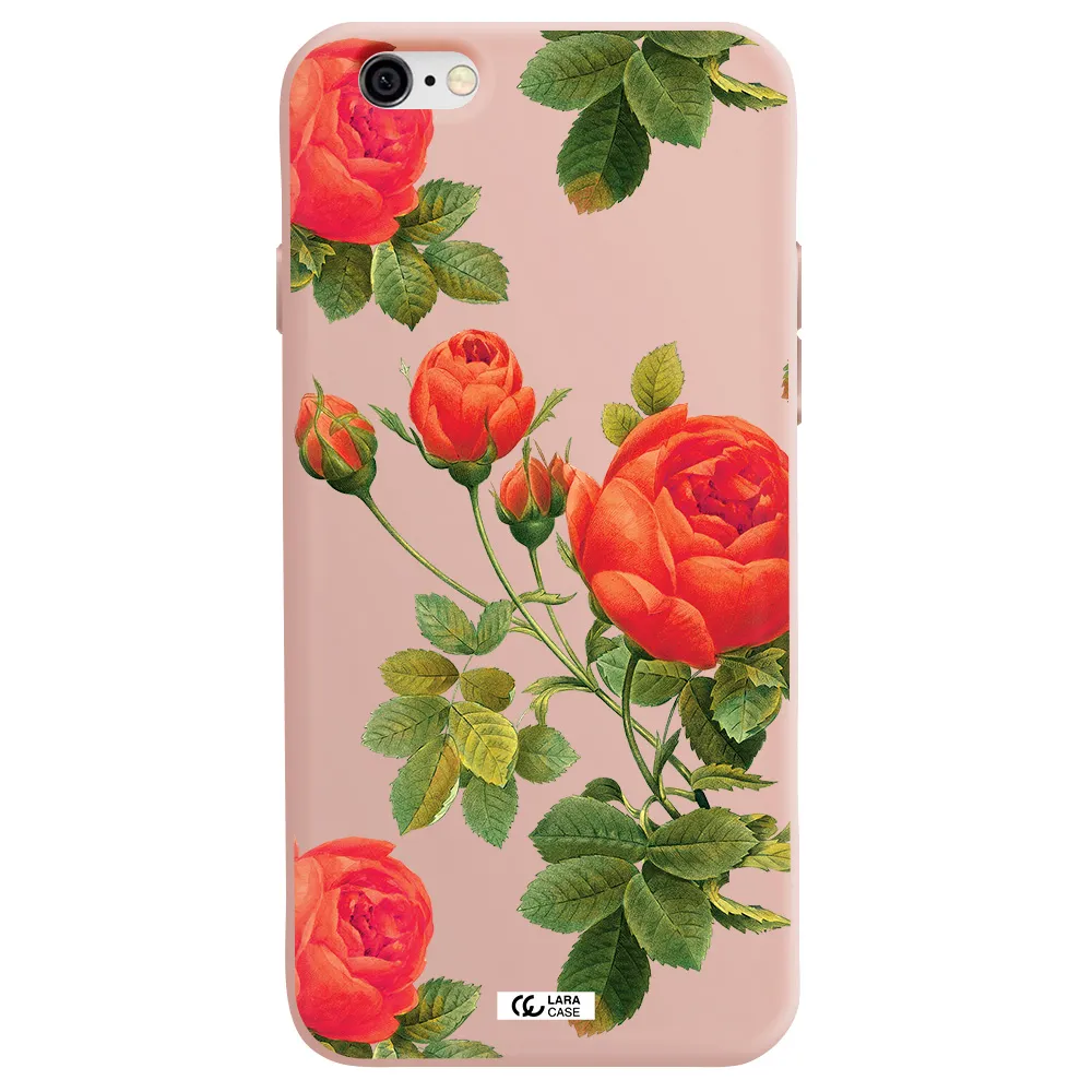 a close-up of a flower Apple iPhone 6 Silicone pastel pink Case