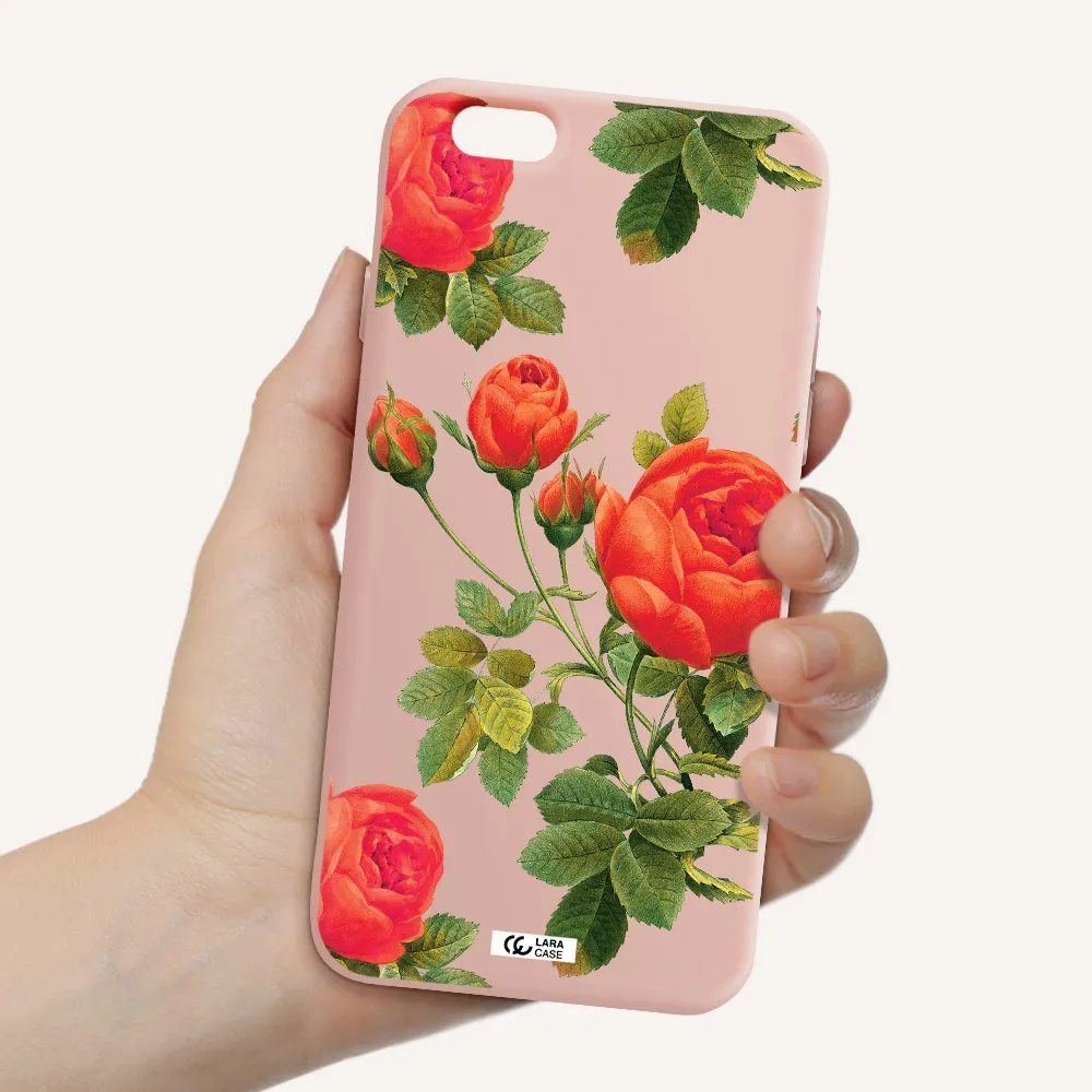 a close-up of a flower Apple iPhone 6 Silicone pastel pink Case