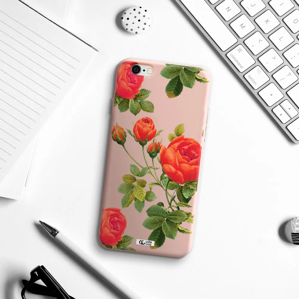 a close-up of a flower Apple iPhone 6 Silicone pastel pink Case