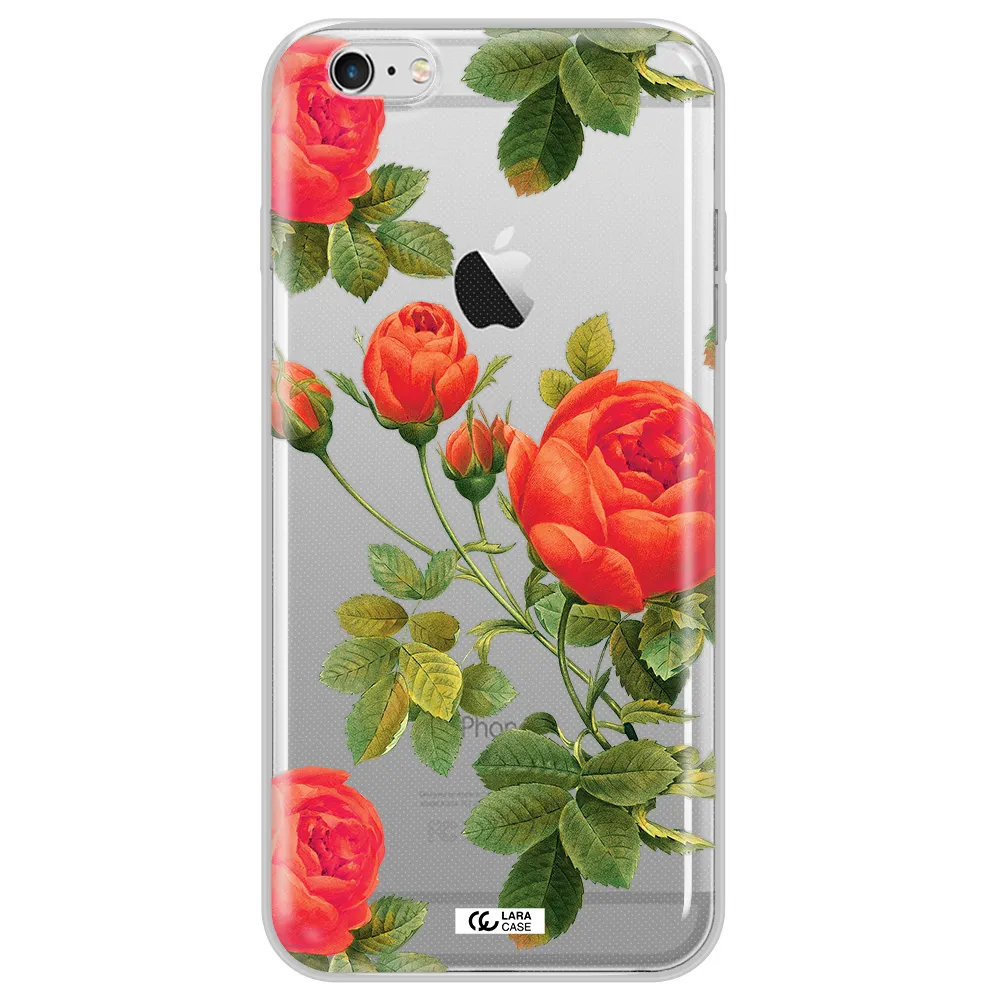 a close-up of a flower Apple iPhone 6S Clear TPU Case