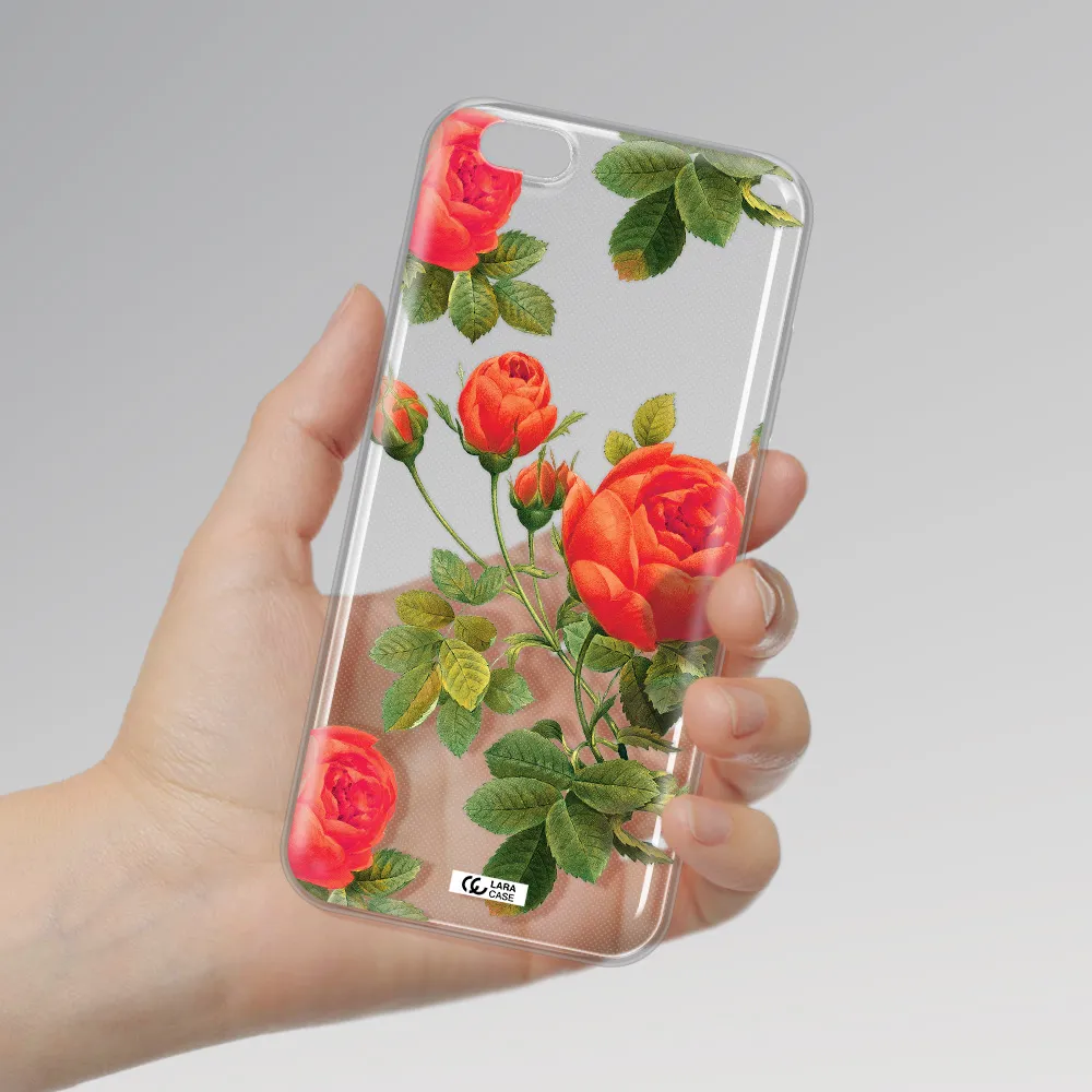 a close-up of a flower Apple iPhone 6S Clear TPU Case