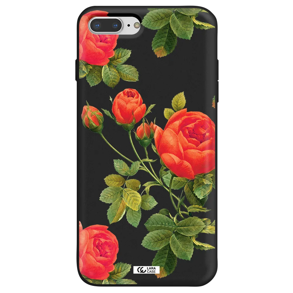 a close-up of a flower Apple iPhone 7 plus Silicone black Case