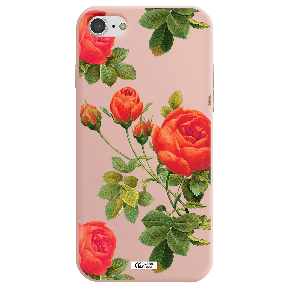 a close-up of a flower Apple iPhone 7 Silicone pastel pink Case