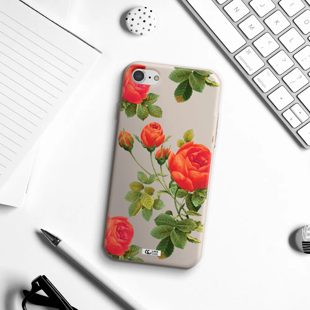 a close-up of a flower Apple iPhone 8 Silicone Stone Case