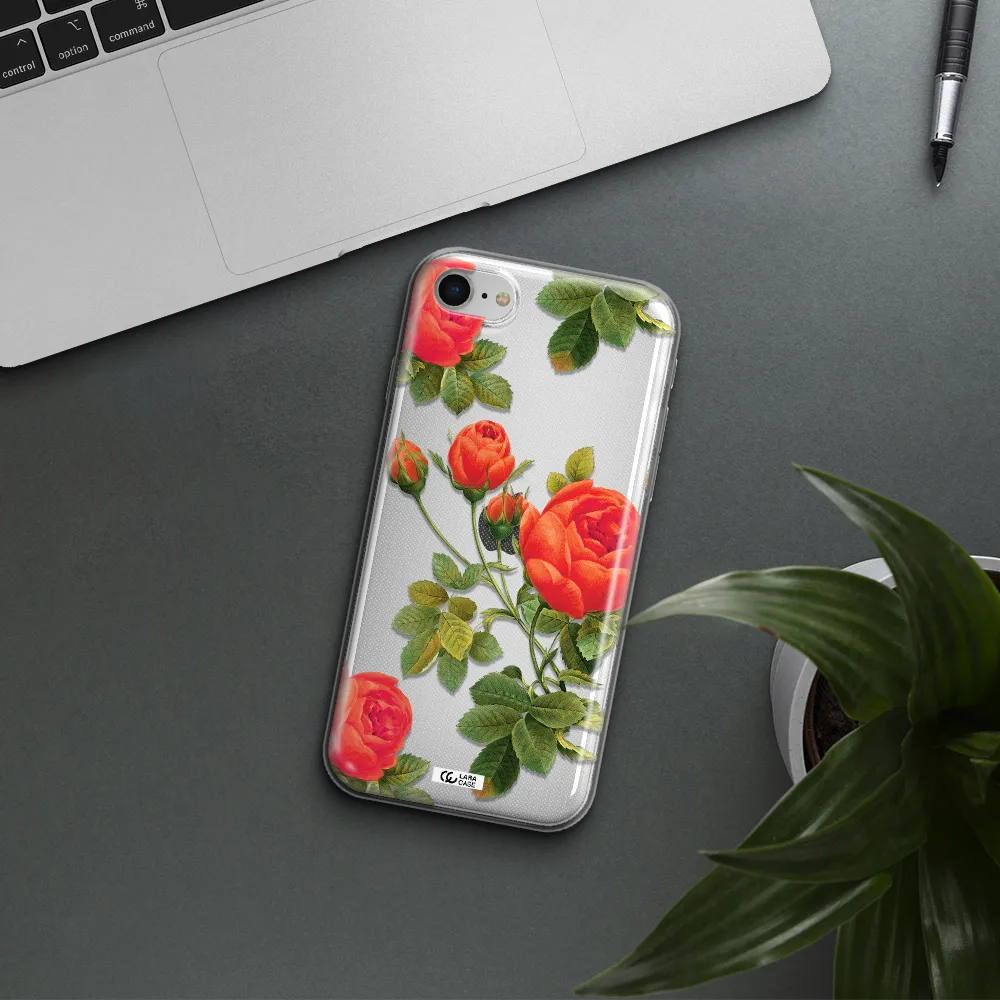 A Close-Up Of A Flower Apple Iphone Se 2020 Clear Tpu Case