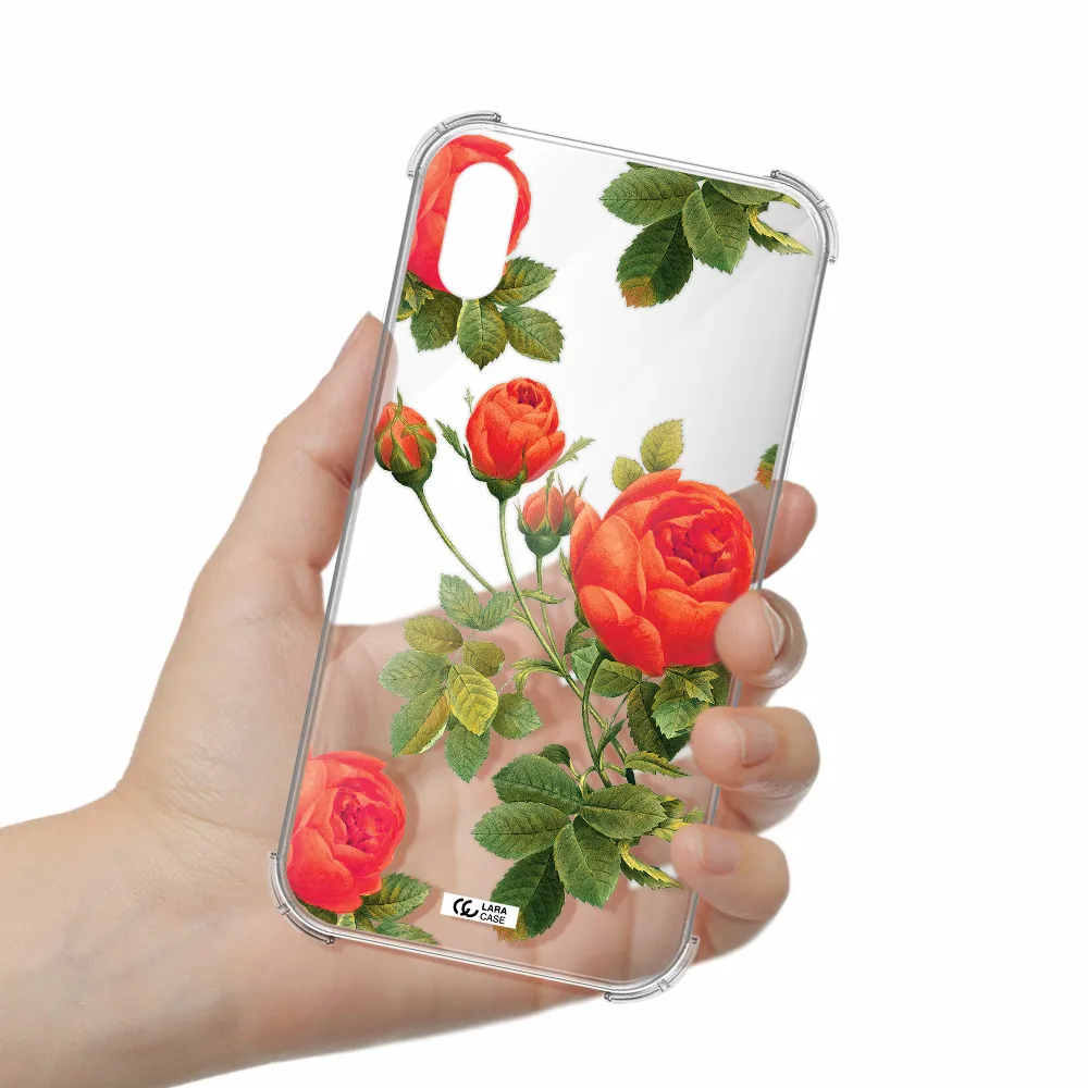 a close-up of a flower Apple iPhone X Clear PC Case
