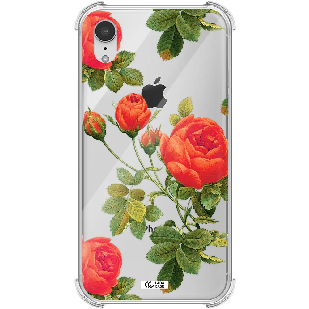 a close-up of a flower Apple iPhone XR Clear PC Case