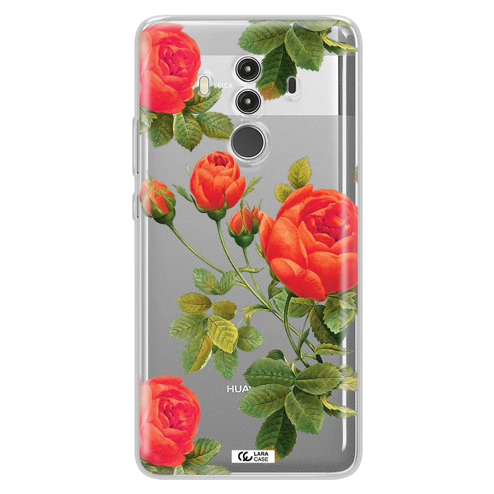 a close-up of a flower Huawei Mate 10 Clear TPU Case