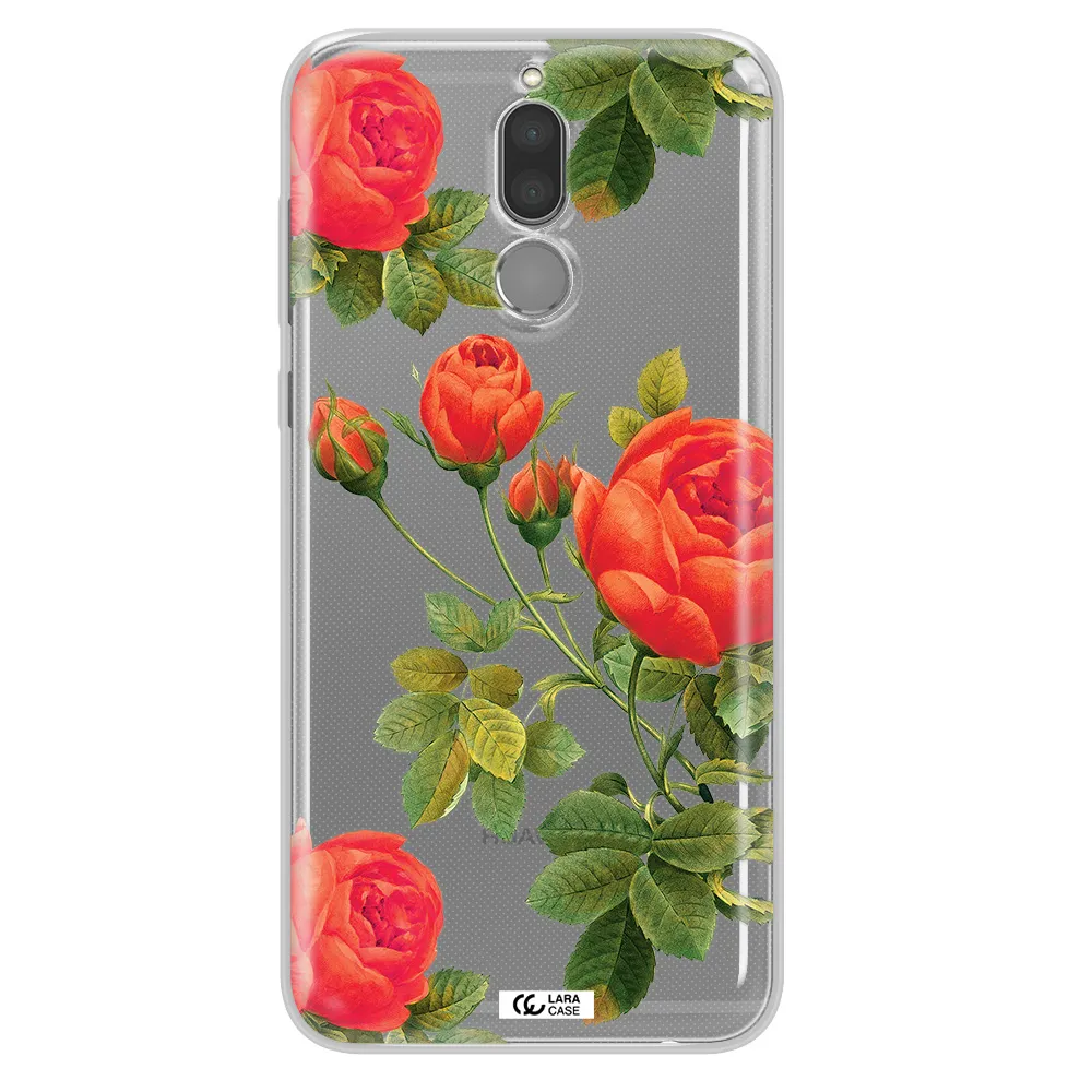 a close-up of a flower Huawei Mate 10 Lite Clear TPU Case