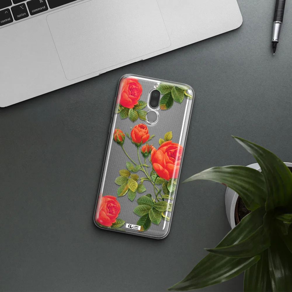 a close-up of a flower Huawei Mate 10 Lite Clear TPU Case