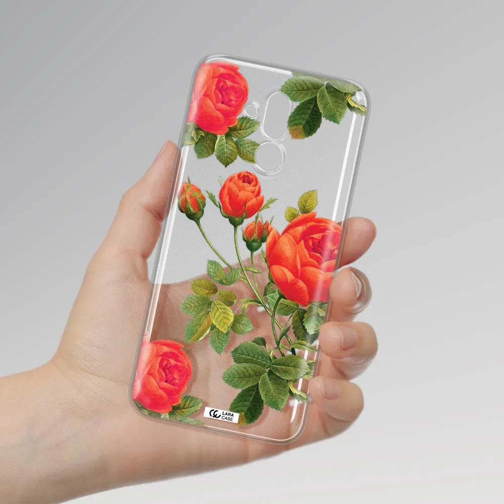 a close-up of a flower Huawei Mate 20 Lite Clear TPU Case