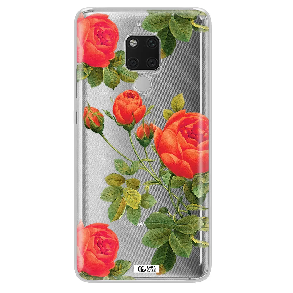 a close-up of a flower Huawei Mate 20X Clear TPU Case